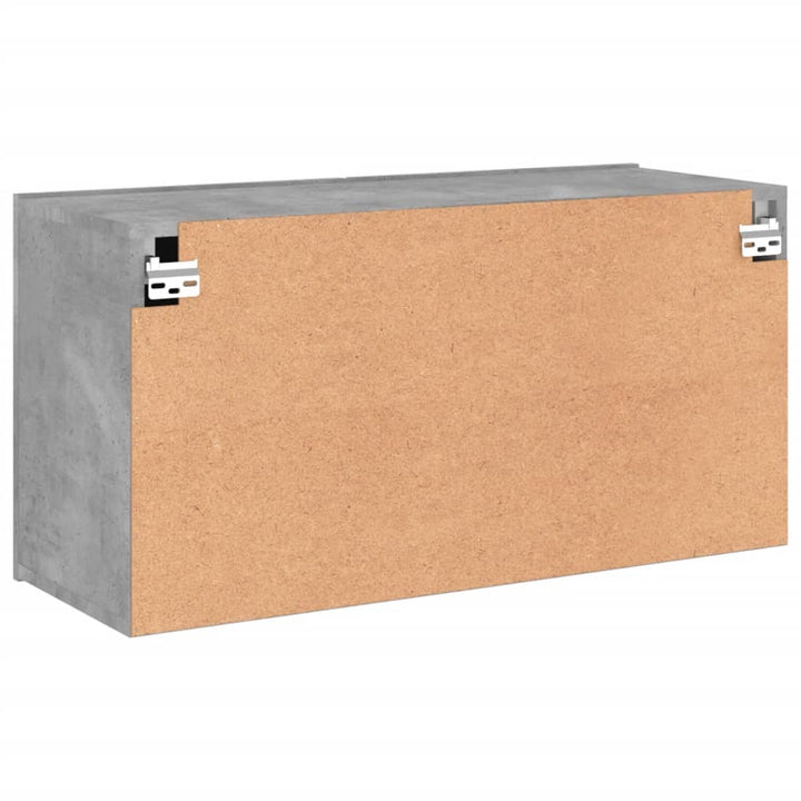 Tv-meubel wandgemonteerd 80x30x41 cm betongrijs