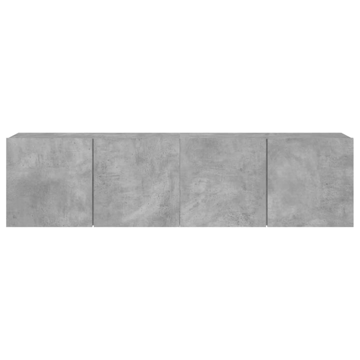 Tv-meubels 2 st wandgemonteerd 80x30x41 cm betongrijs