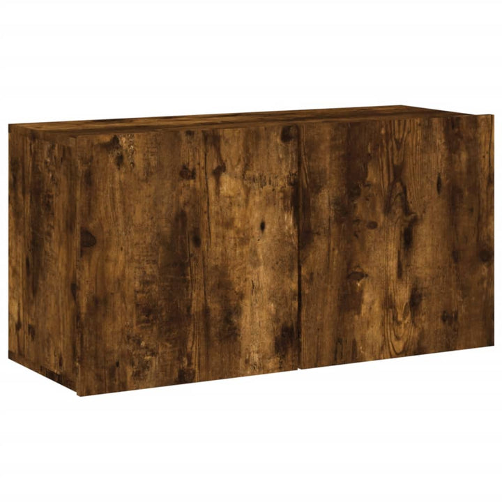 Tv-meubel wandgemonteerd 80x30x41 cm gerookt eikenkleurig