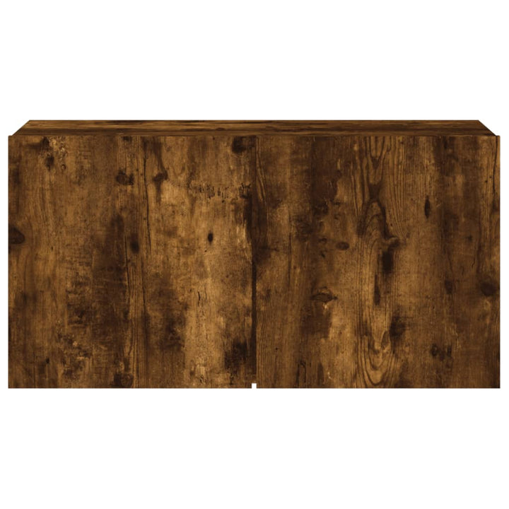 Tv-meubel wandgemonteerd 80x30x41 cm gerookt eikenkleurig