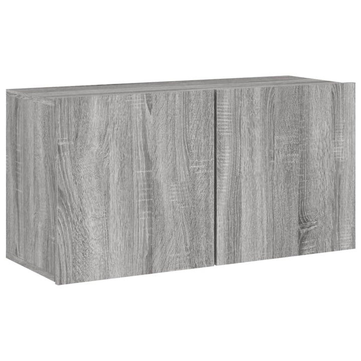 Tv-meubel wandgemonteerd 80x30x41 cm grijs sonoma eikenkleurig