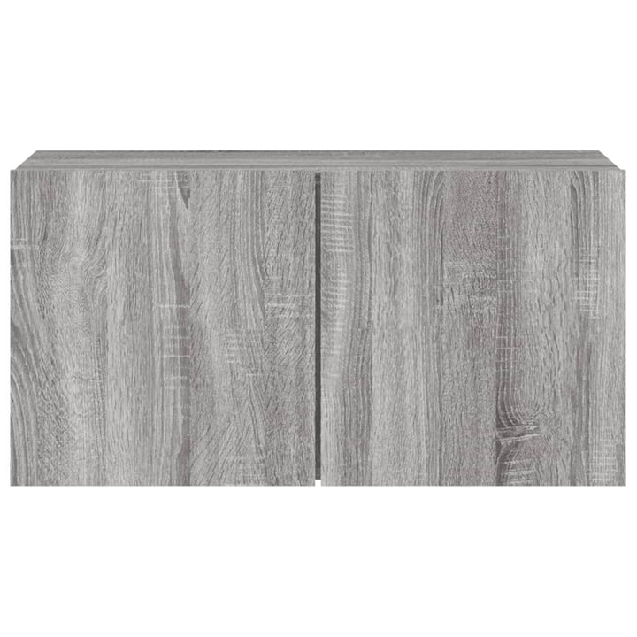 Tv-meubel wandgemonteerd 80x30x41 cm grijs sonoma eikenkleurig