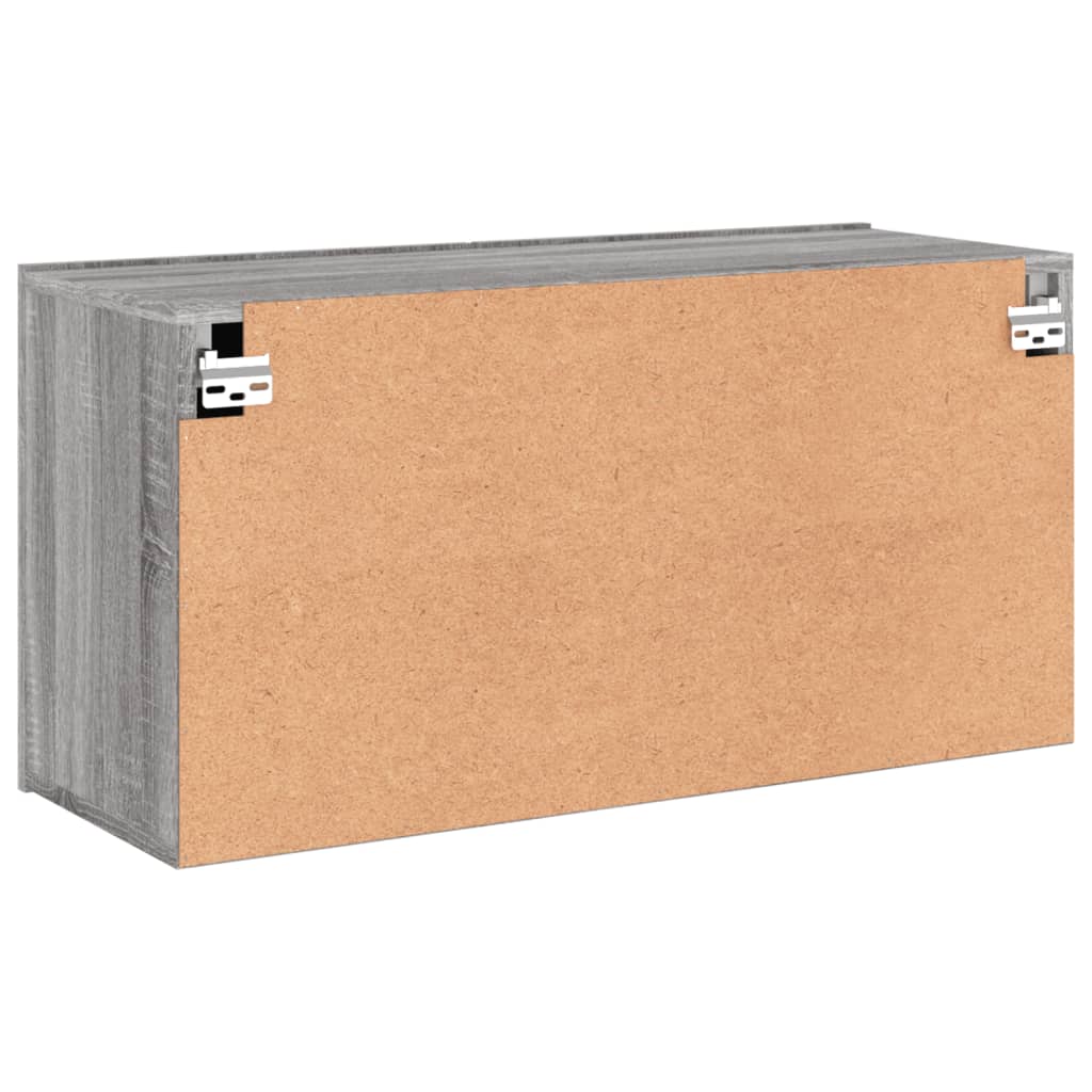 Tv-meubel wandgemonteerd 80x30x41 cm grijs sonoma eikenkleurig