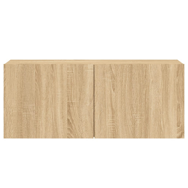 Tv-meubel wandgemonteerd 100x30x41 cm sonoma eikenkleurig