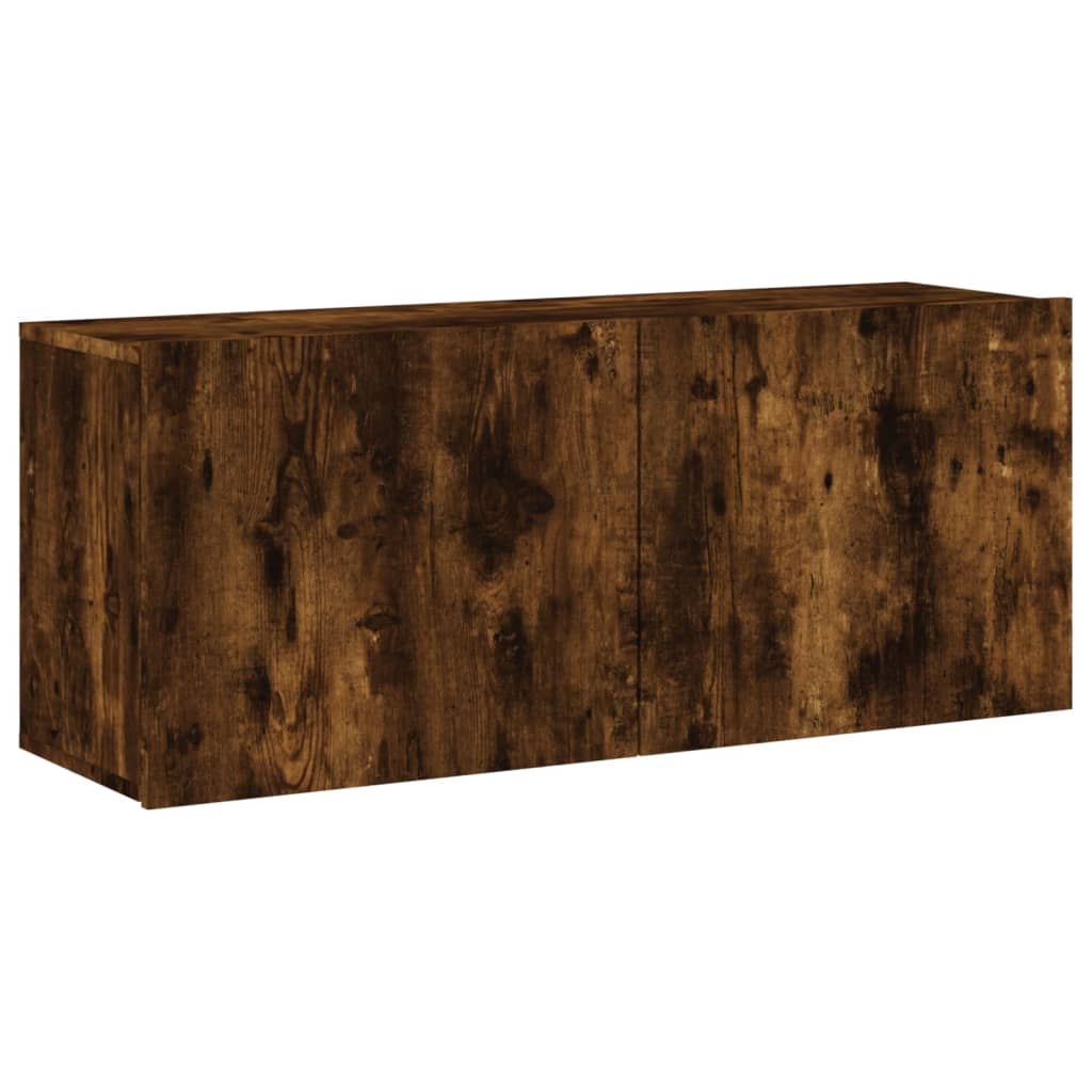 Tv-meubel wandgemonteerd 100x30x41 cm gerookt eikenkleurig