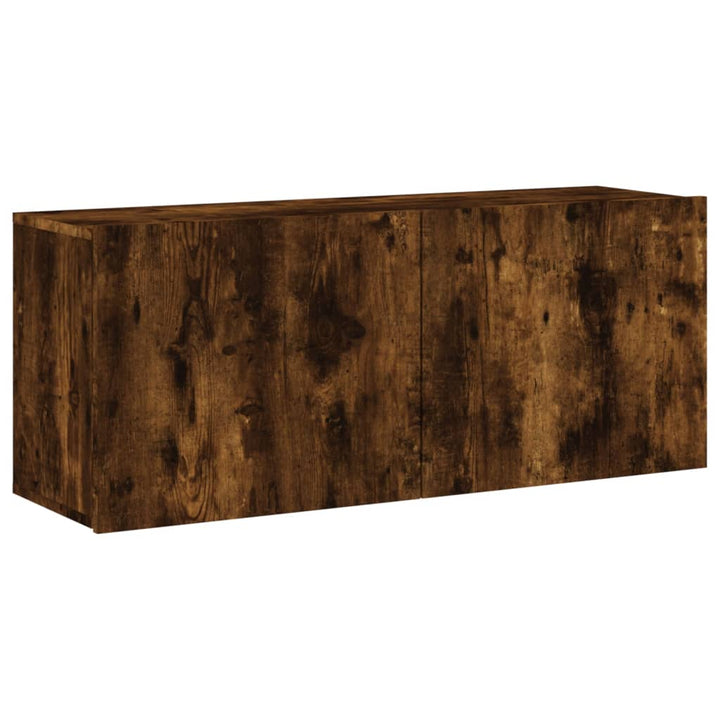 Tv-meubel wandgemonteerd 100x30x41 cm gerookt eikenkleurig