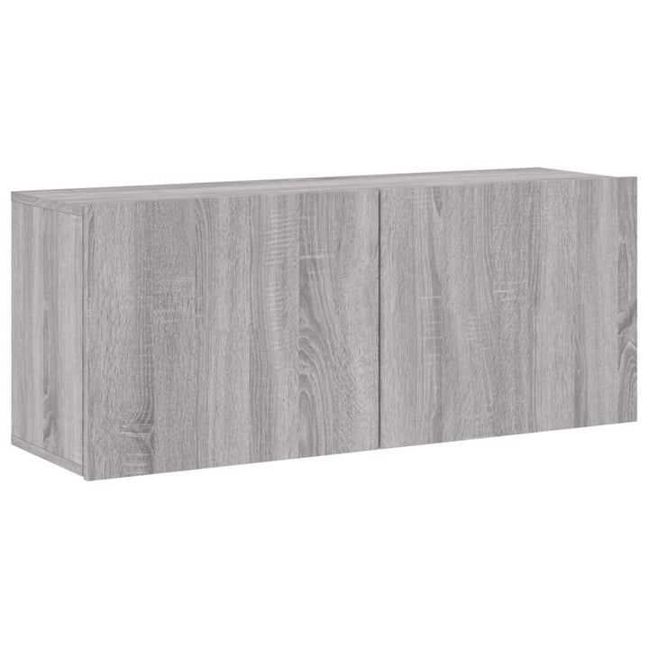 Tv-meubel wandgemonteerd 100x30x41 cm grijs sonoma eikenkleurig