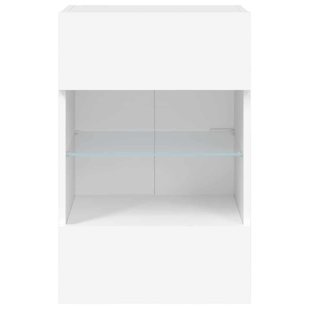 Tv-meubel met LED-verlichting 40x30x60,5 cm wit