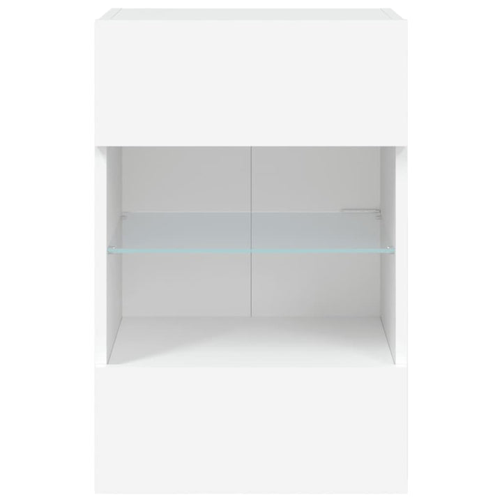 Tv-meubel met LED-verlichting 40x30x60,5 cm wit