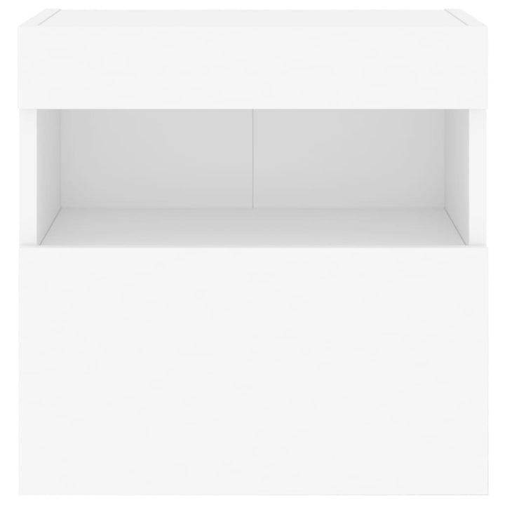 Tv-wandmeubel met LED-verlichting 40x30x40 cm wit