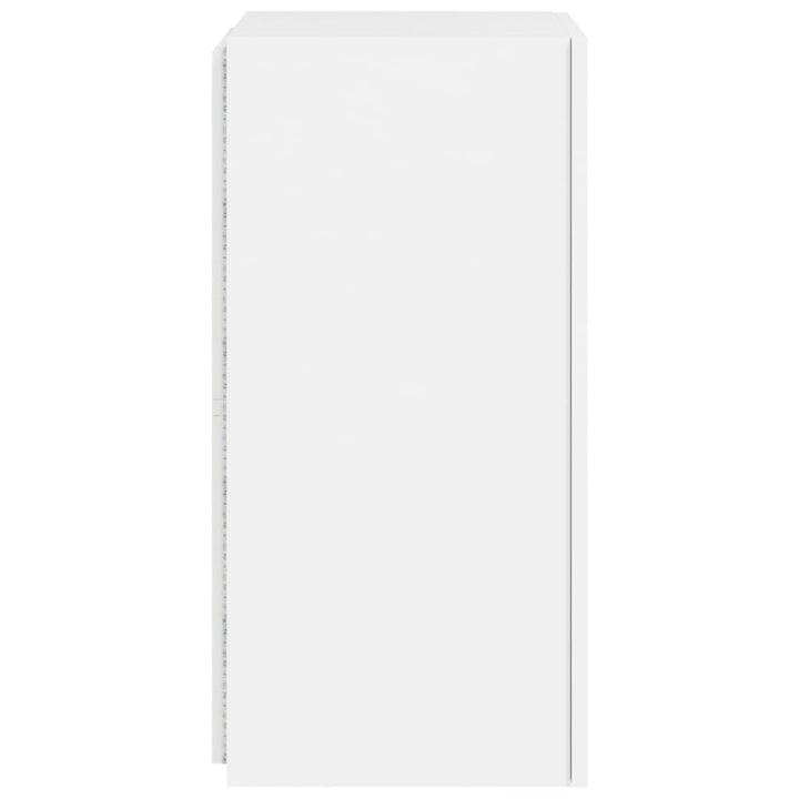 Tv-wandmeubel met LED-verlichting 30,5x35x70 cm wit