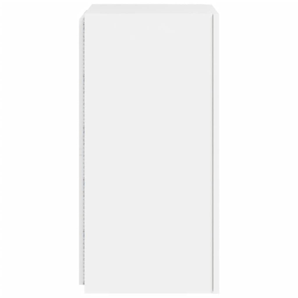 Tv-wandmeubels met LED-verlichting 2 st 30,5x35x70 cm wit