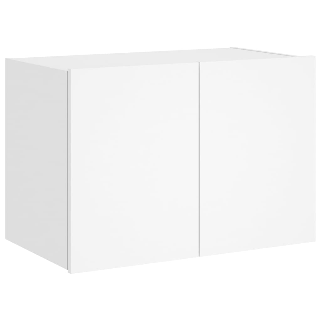 Tv-wandmeubel met LED-verlichting 60x35x41 cm wit