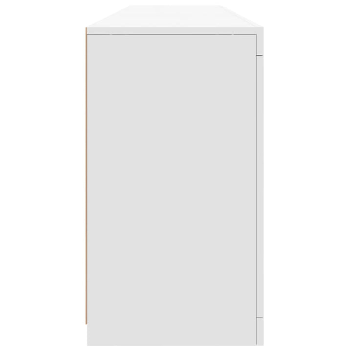 Dressoir met LED-verlichting 162x37x67 cm wit