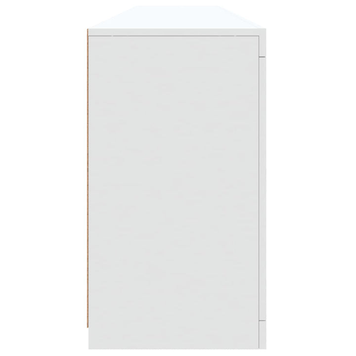 Dressoir met LED-verlichting 202x37x67 cm wit