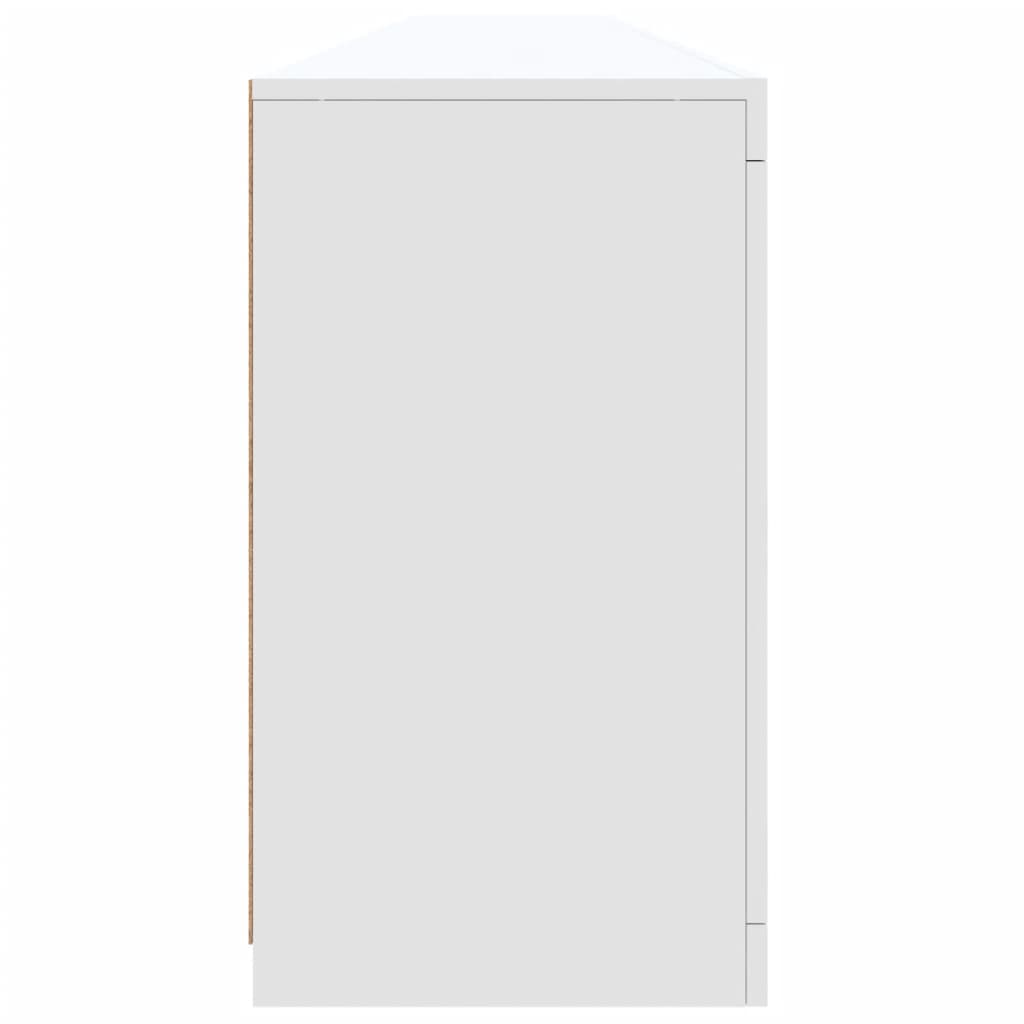 Dressoir met LED-verlichting 283x37x67 cm wit