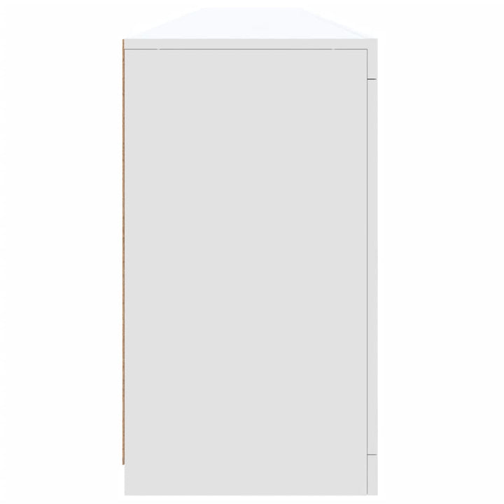 Dressoir met LED-verlichting 283x37x67 cm wit