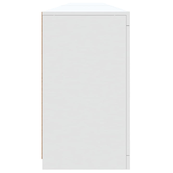 Dressoir met LED-verlichting 283x37x67 cm wit