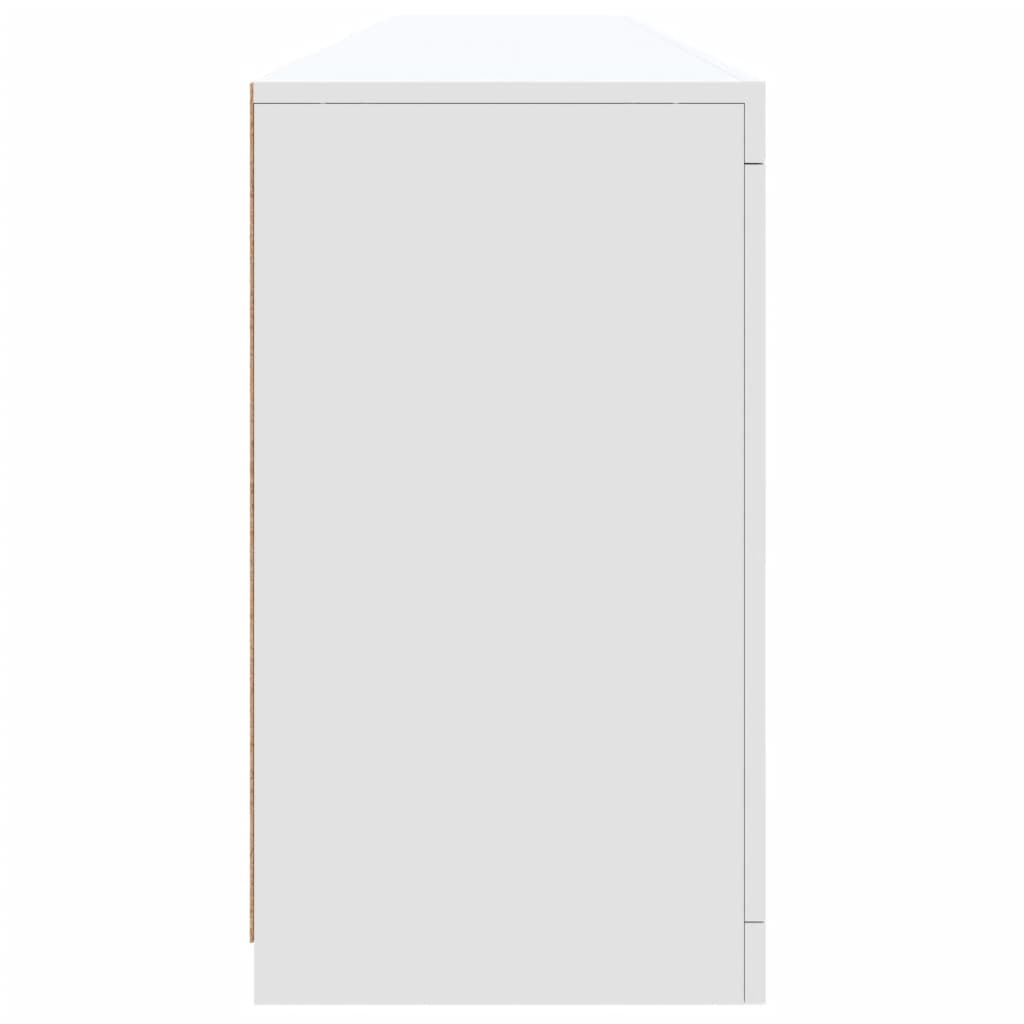 Dressoir met LED-verlichting 202x37x67 cm wit