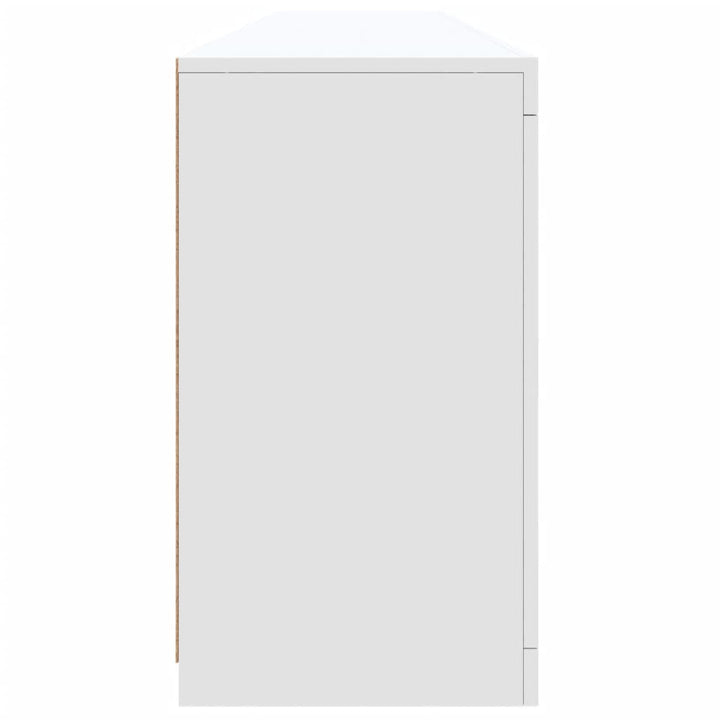 Dressoir met LED-verlichting 202x37x67 cm wit