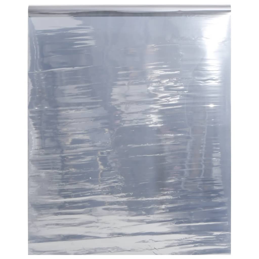 Zonnefolie statisch reflecterend 45x500 cm PVC zilverkleurig