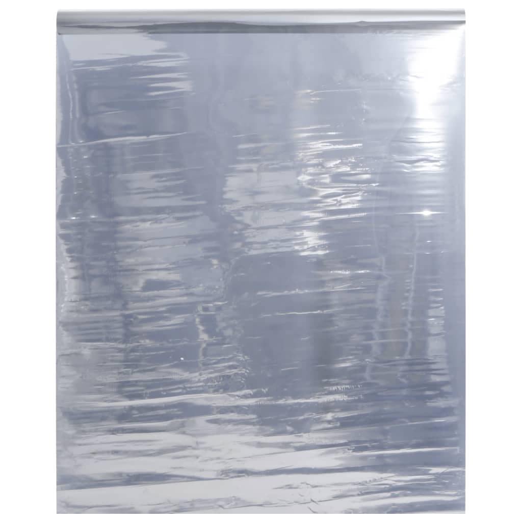 Zonnefolie statisch reflecterend 60x500 cm PVC zilverkleurig