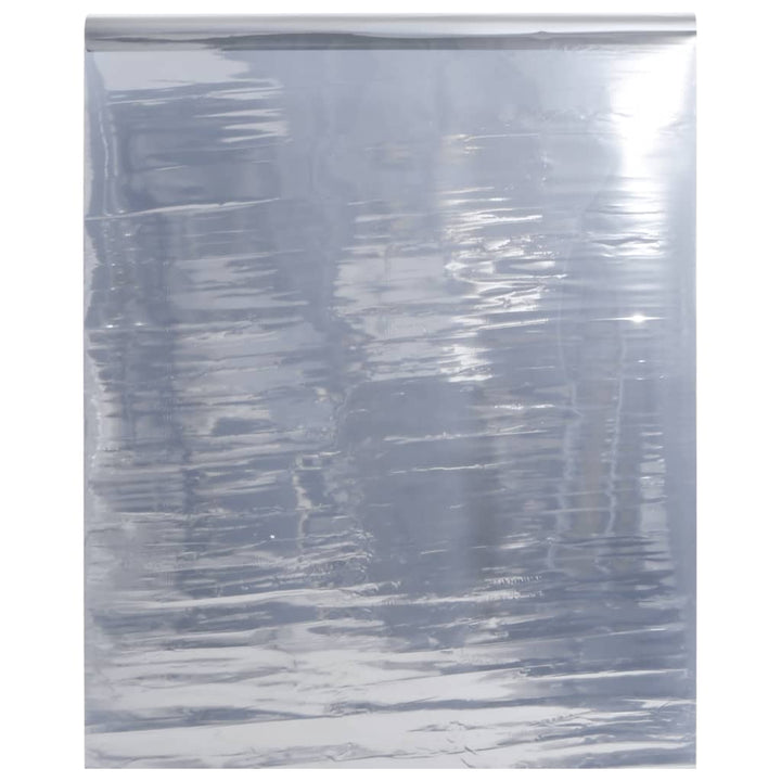 Zonnefolie statisch reflecterend 60x500 cm PVC zilverkleurig