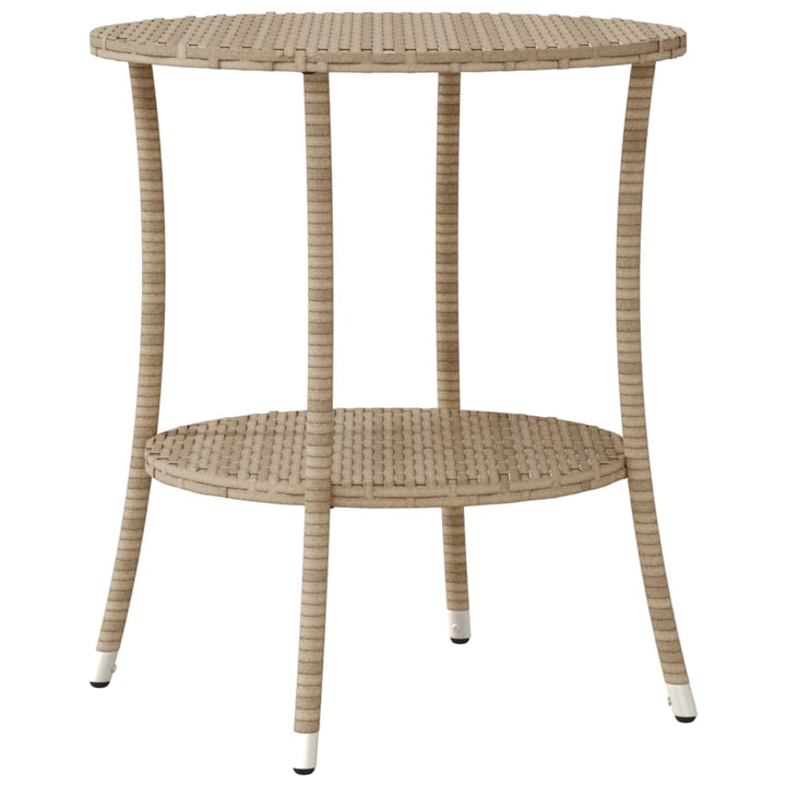 3-delige Bistroset met kussens poly rattan beige