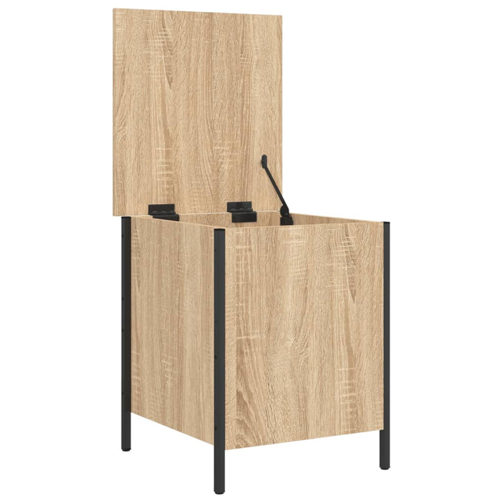 Opbergbankje 40x42,5x50 cm bewerkt hout sonoma eikenkleurig