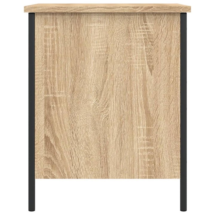 Opbergbankje 40x42,5x50 cm bewerkt hout sonoma eikenkleurig