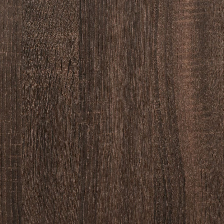 Schoenenbankje 100x38,5x49 cm bewerkt hout bruin eikenkleur