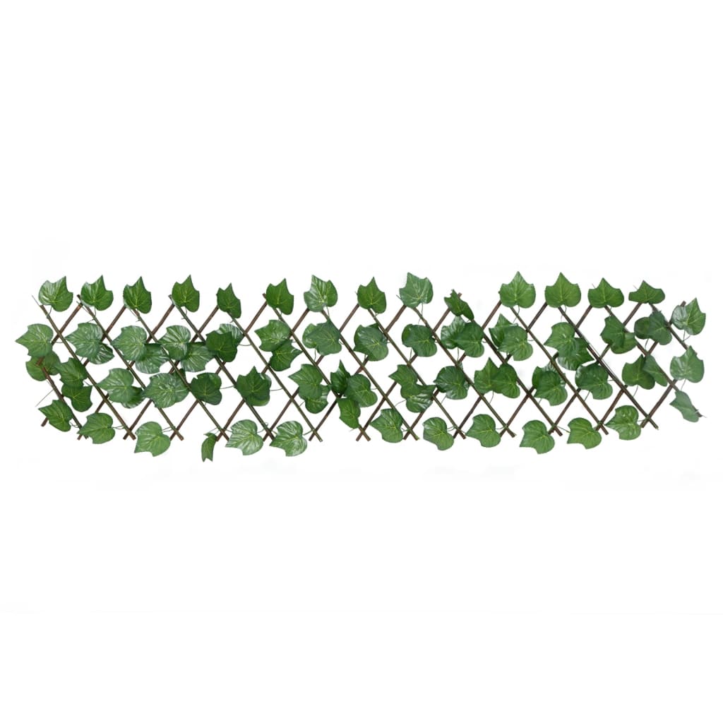 Kunstplant druivenblad latwerk 5 st uittrekbaar 180x20 cm groen