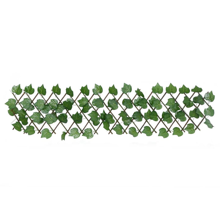 Kunstplant druivenblad latwerk 5 st uittrekbaar 180x20 cm groen