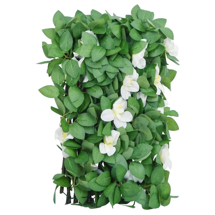 Kunstplant klimop op latwerk uittrekbaar 180x30 cm groen