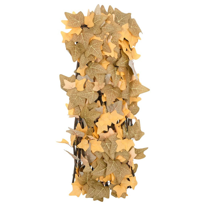 Kunstplant esdoornblad latwerk 5st uittrekbaar 180x60 cm oranje