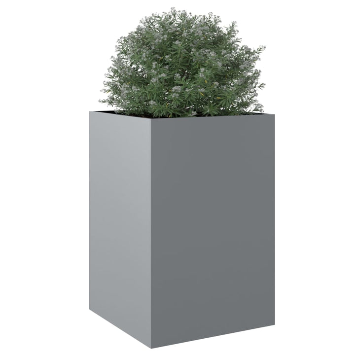 Plantenbak 52x48x75 cm gegalvaniseerd staal zilverkleurig