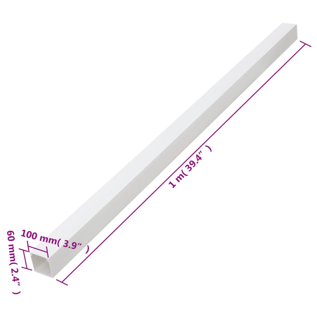 Kabelgoot 100x60 mm 10 m PVC