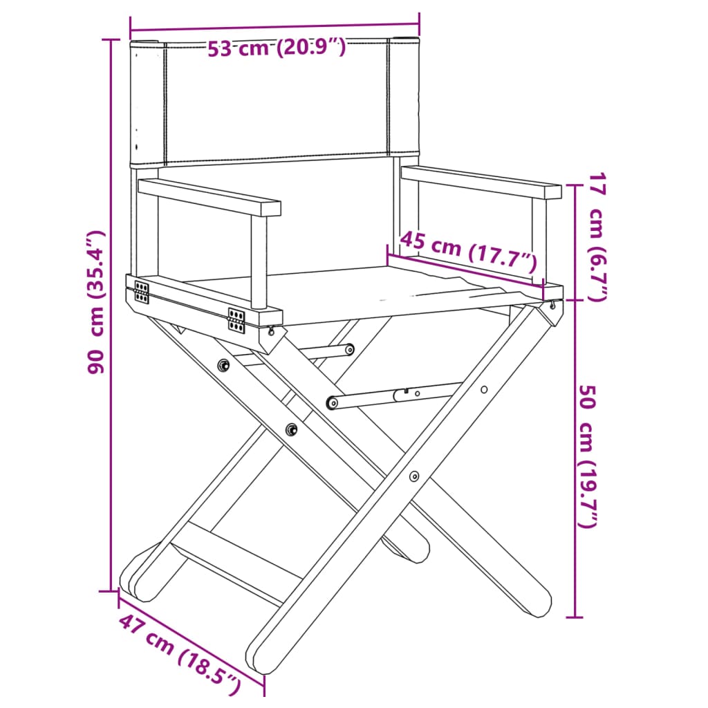 Tuinstoelen 4 st inklapbaar stof crèmewit