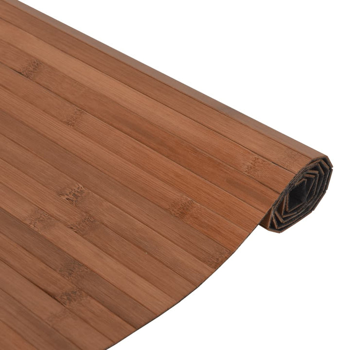Vloerkleed rechthoekig 60x100 cm bamboe bruin