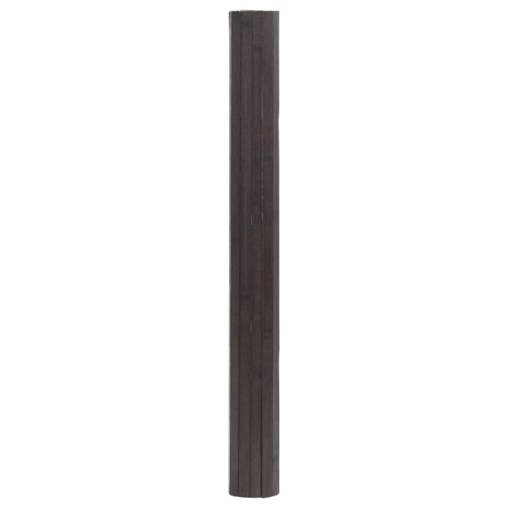 Vloerkleed rechthoekig 60x100 cm bamboe donkerbruin