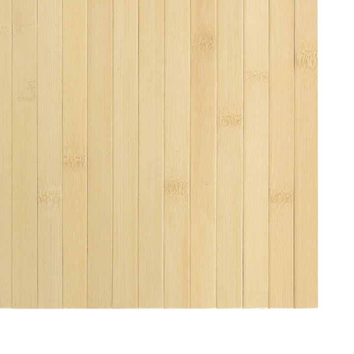 Vloerkleed rechthoekig 60x200 cm bamboe lichtnaturel