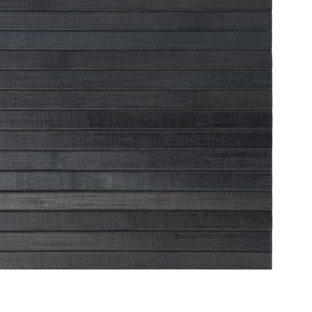 Vloerkleed rechthoekig 60x200 cm bamboe grijs