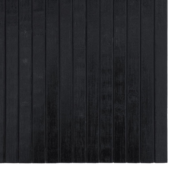Vloerkleed rechthoekig 60x400 cm bamboe zwart