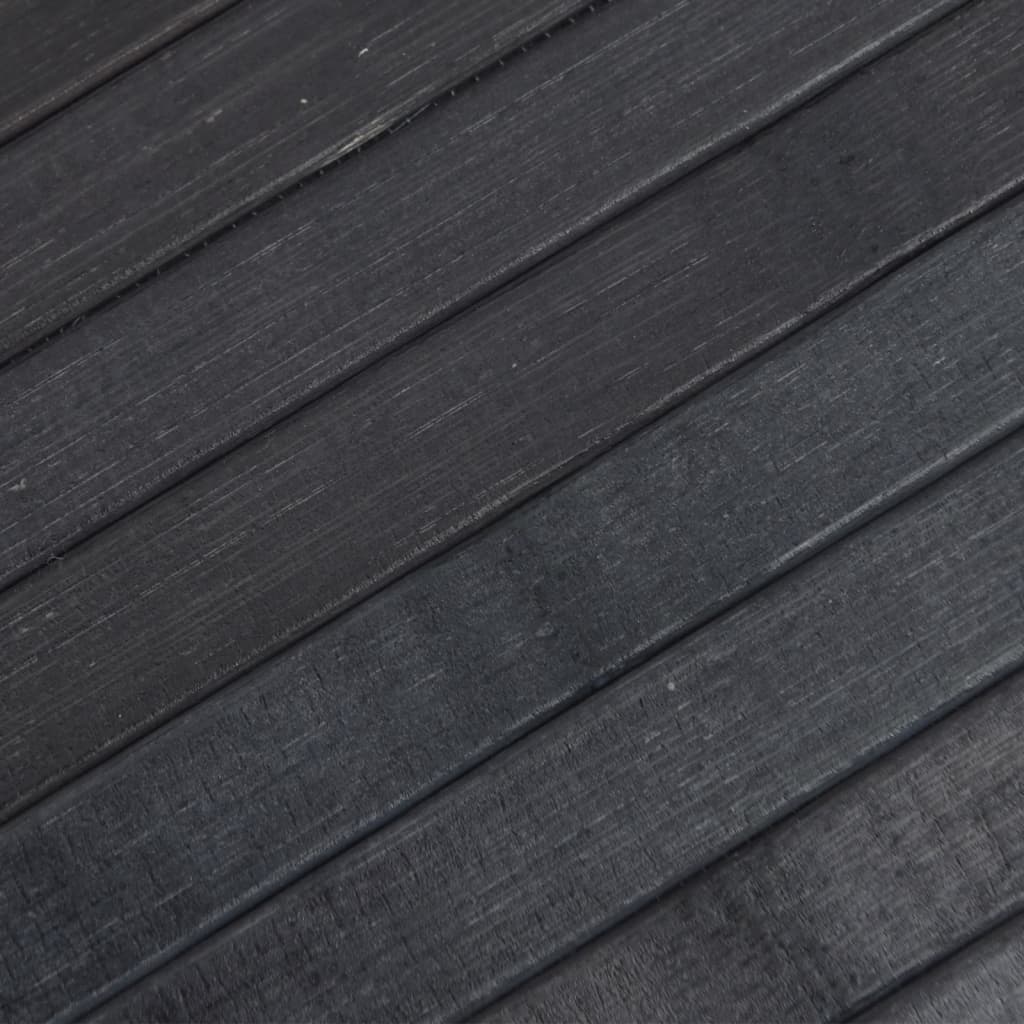 Vloerkleed rechthoekig 60x400 cm bamboe grijs