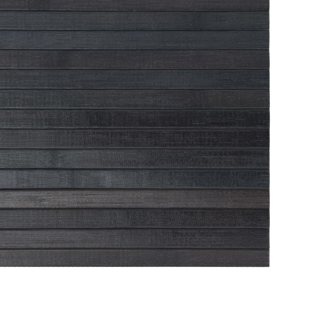 Vloerkleed rechthoekig 60x500 cm bamboe grijs
