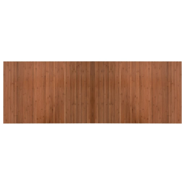 Vloerkleed rechthoekig 70x200 cm bamboe bruin