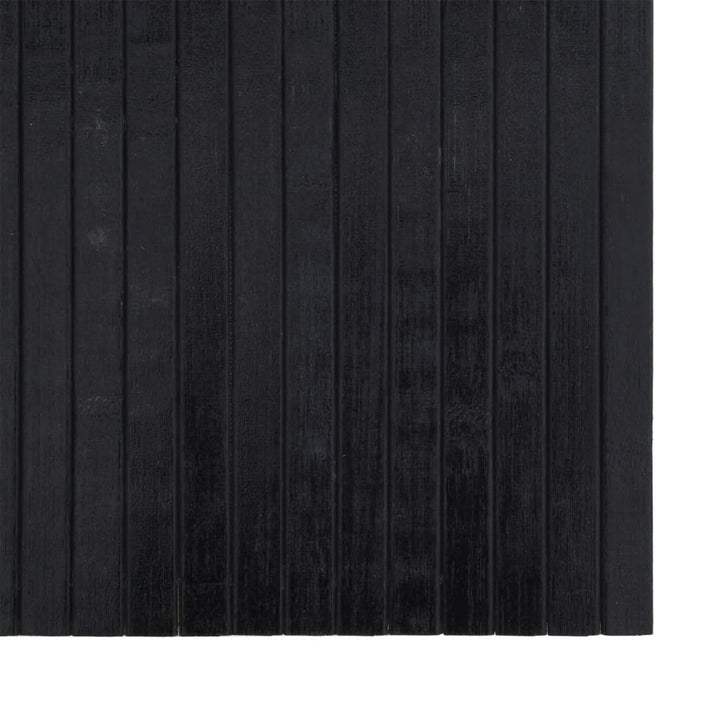 Vloerkleed rechthoekig 70x300 cm bamboe zwart