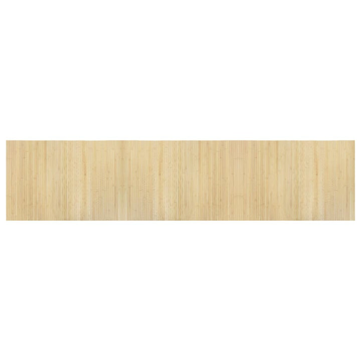 Vloerkleed rechthoekig 70x300 cm bamboe lichtnaturel