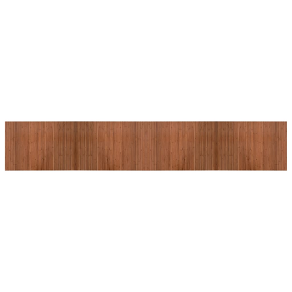 Vloerkleed rechthoekig 70x400 cm bamboe bruin