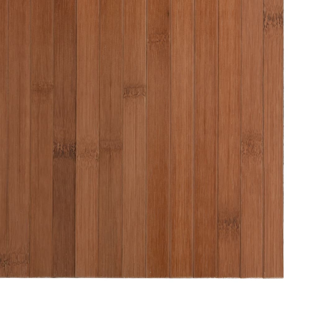 Vloerkleed rechthoekig 70x400 cm bamboe bruin